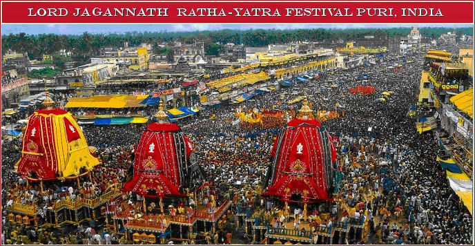 Lord Jagannatha Ratha-yatra Festival Puri, Indien