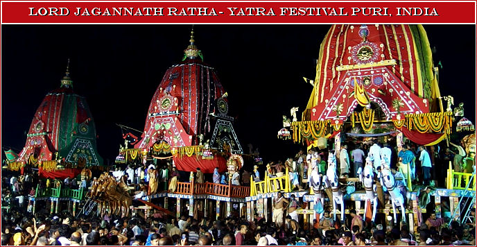 Lord Jagannatha Ratha-yatra Festival Puri, Indien