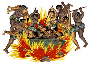 Burmese depiction of Naraka Hell
